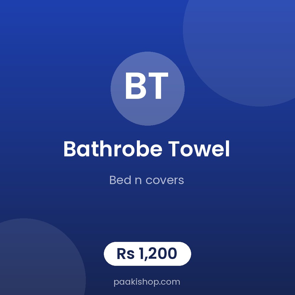 bathrobe towel