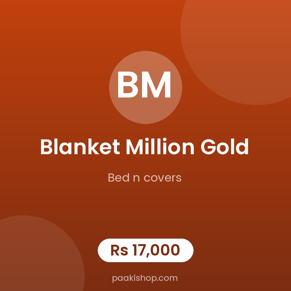 blanket million gold