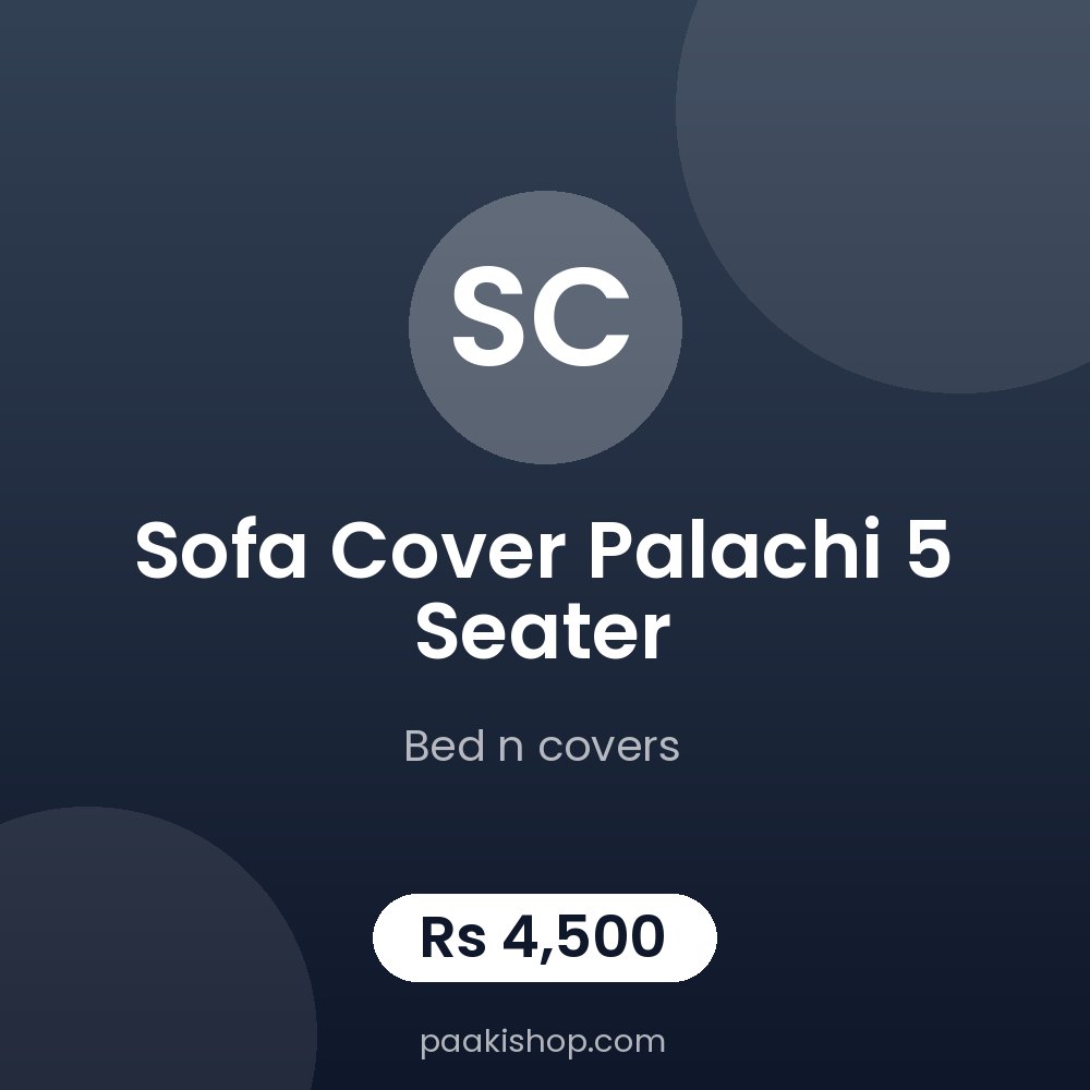 sofa cover palachi 5 seater