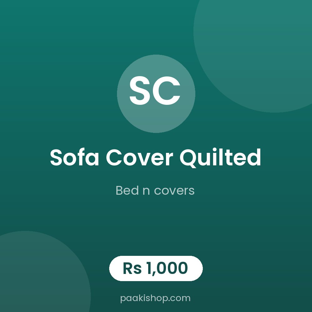 sofa cover quilted