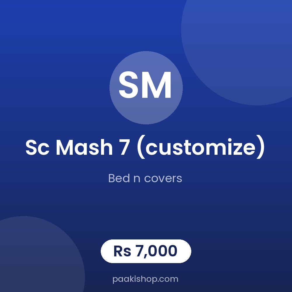 sc mash 7 (customize)