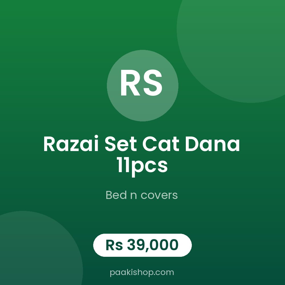 razai set cat dana 11pcs