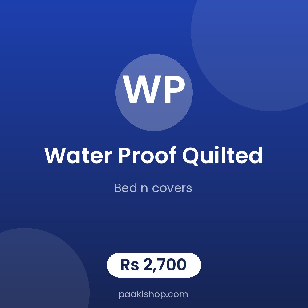 water proof quilted