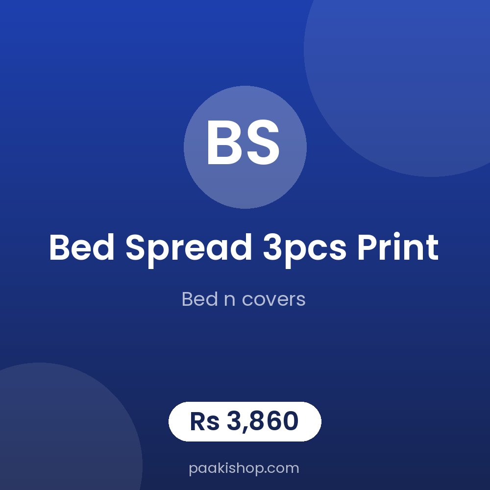 bed spread 3pcs print