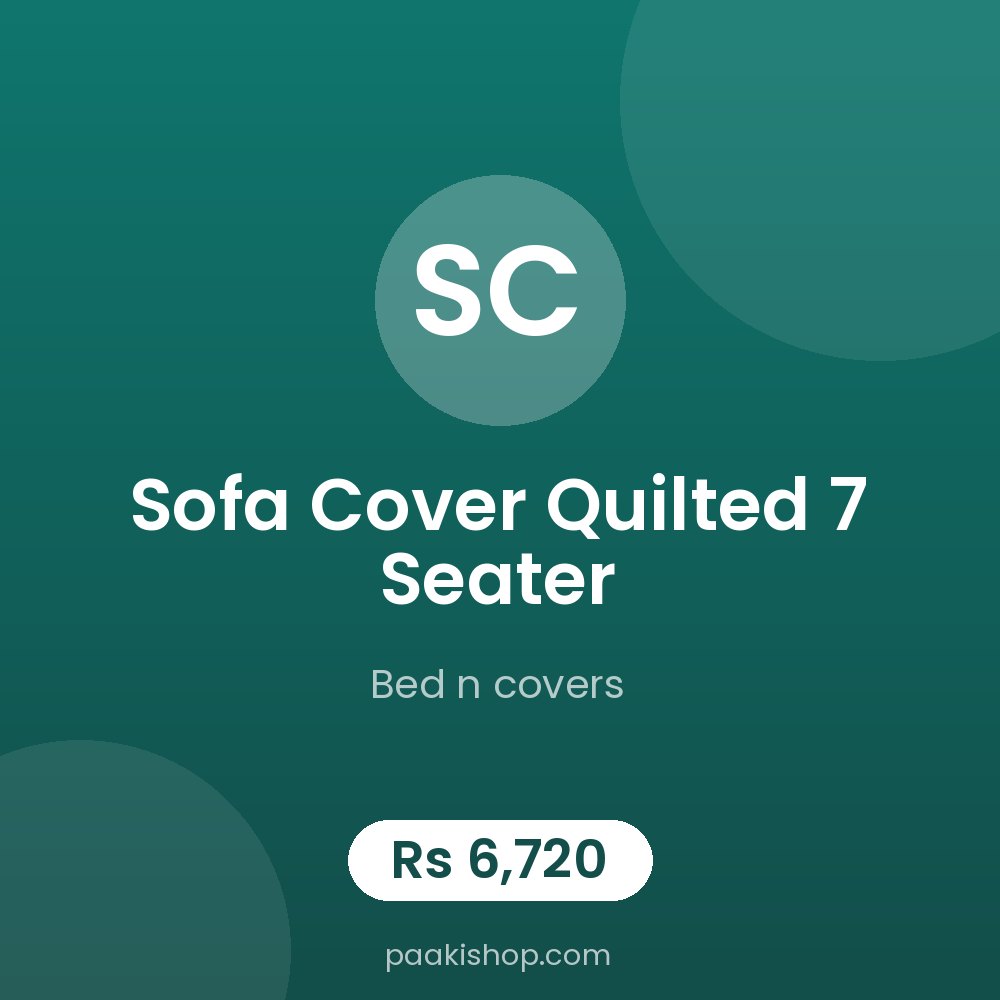 sofa cover quilted 7 seater