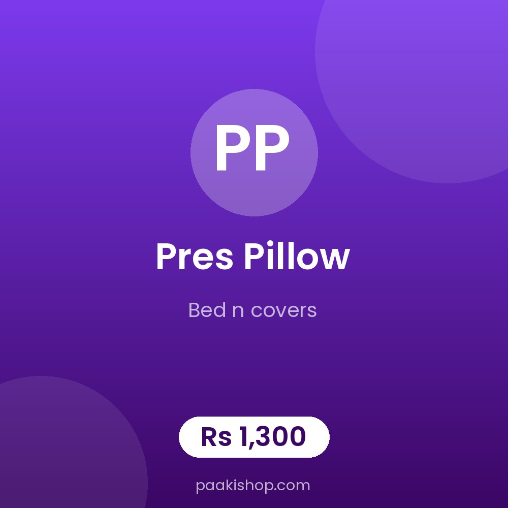 pres pillow