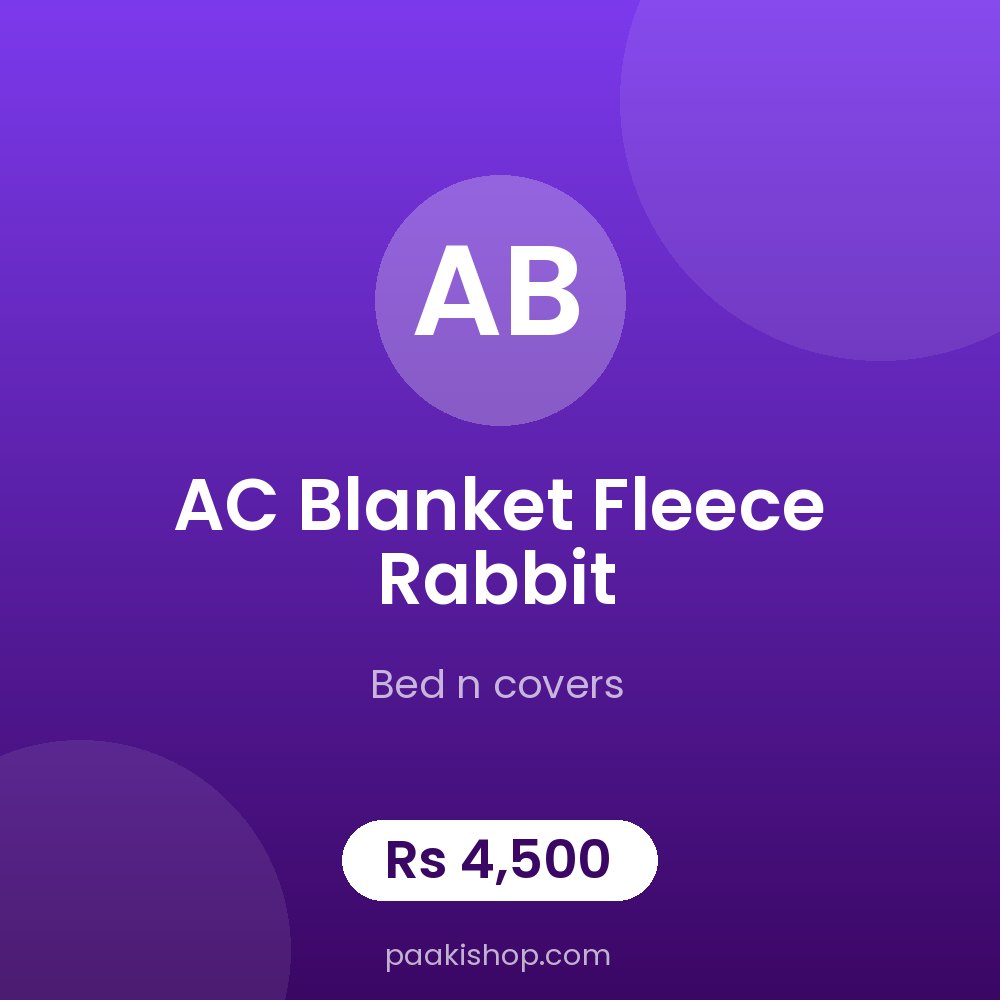 AC blanket fleece Rabbit