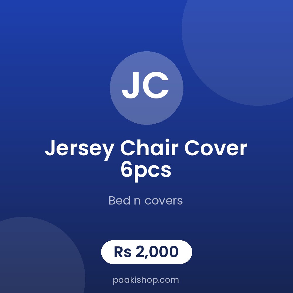jersey chair cover 6pcs