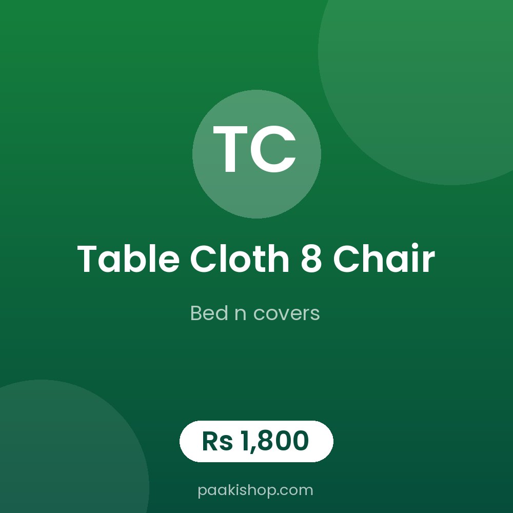 table cloth 8 chair