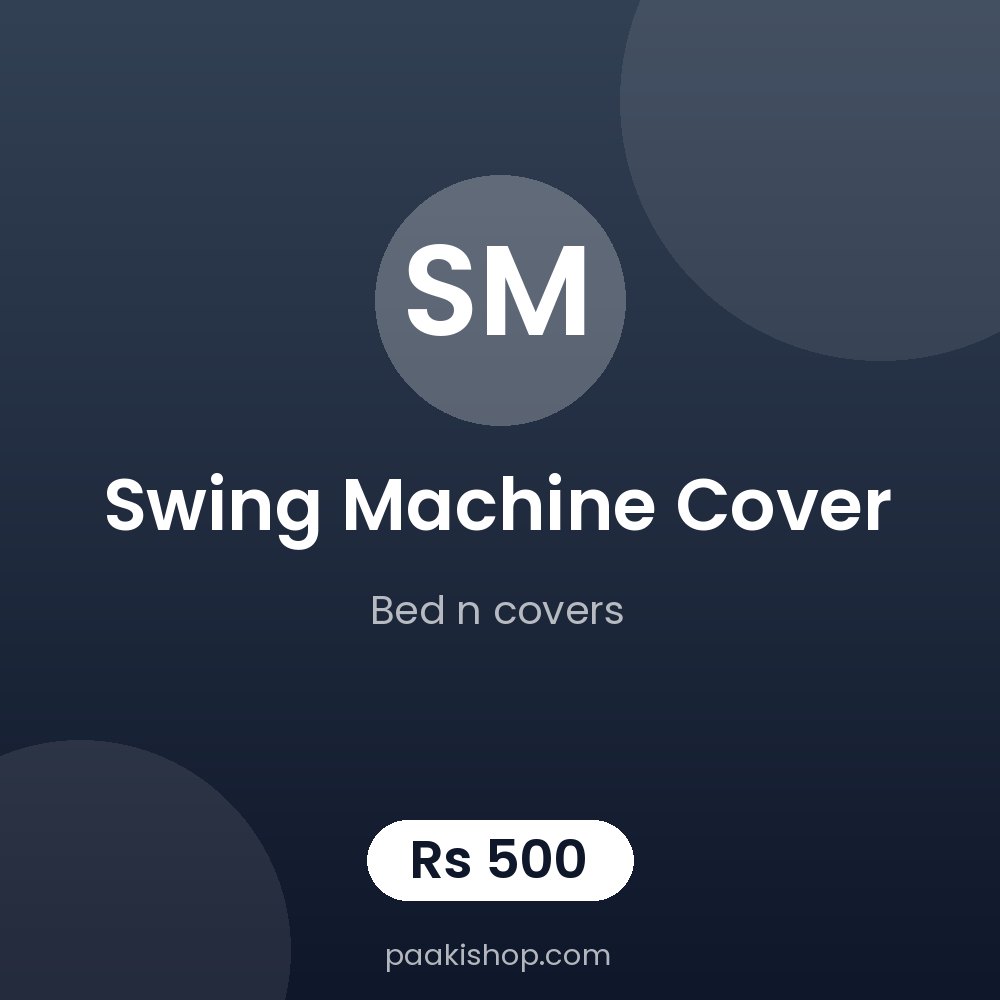 Swing machine cover