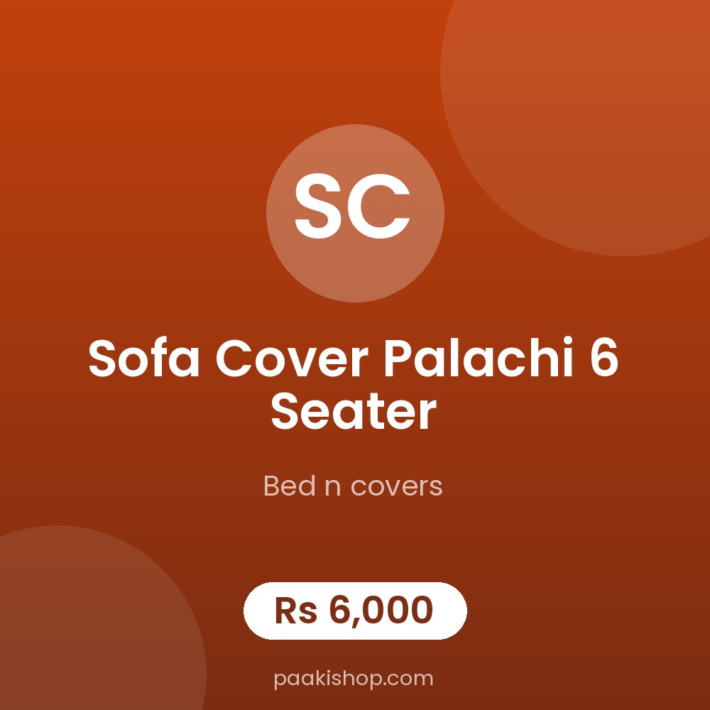 sofa cover palachi 6 seater