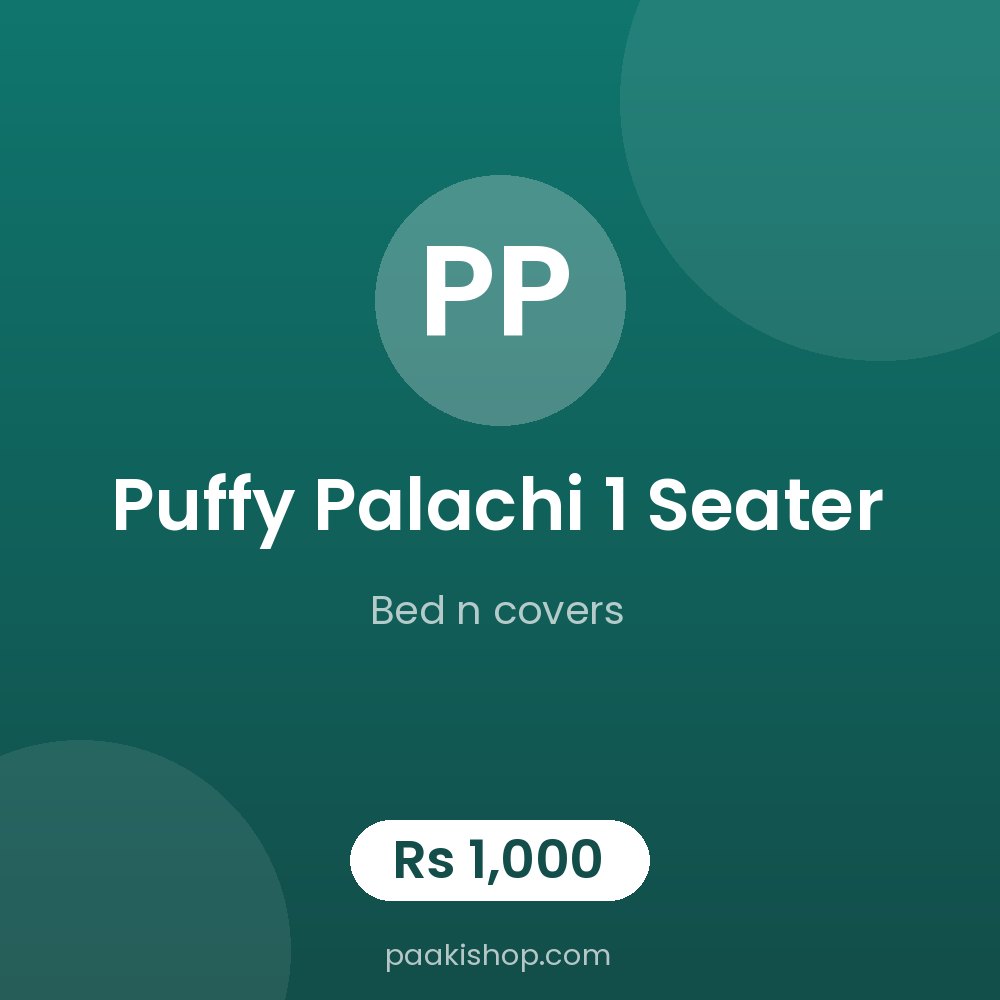 puffy palachi 1 seater