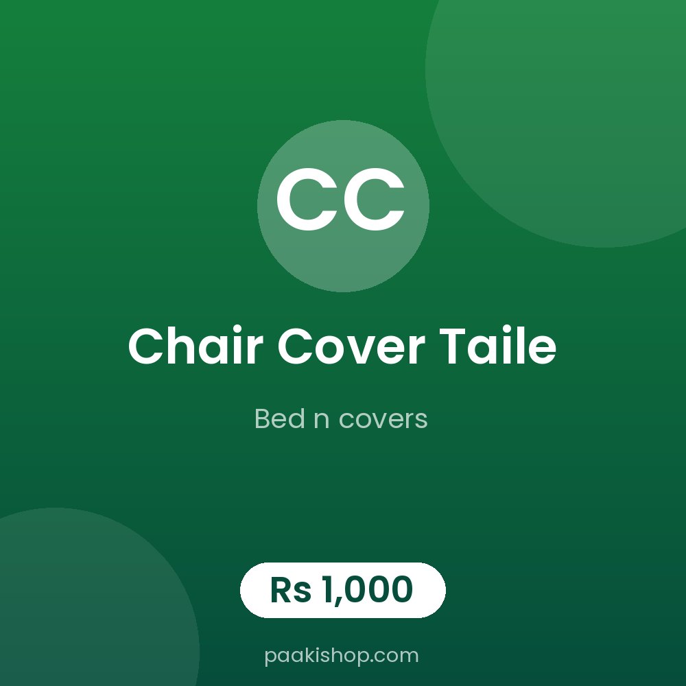 chair cover taile