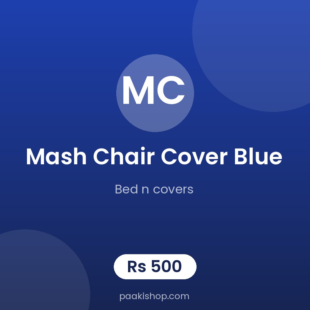 mash chair cover blue