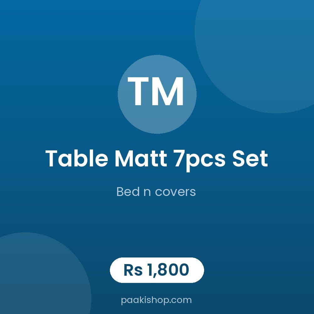 table matt 7pcs set