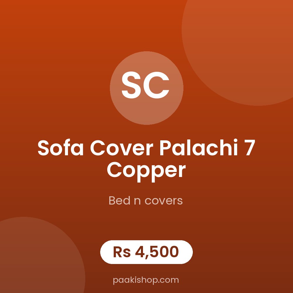 Sofa cover palachi 7 copper