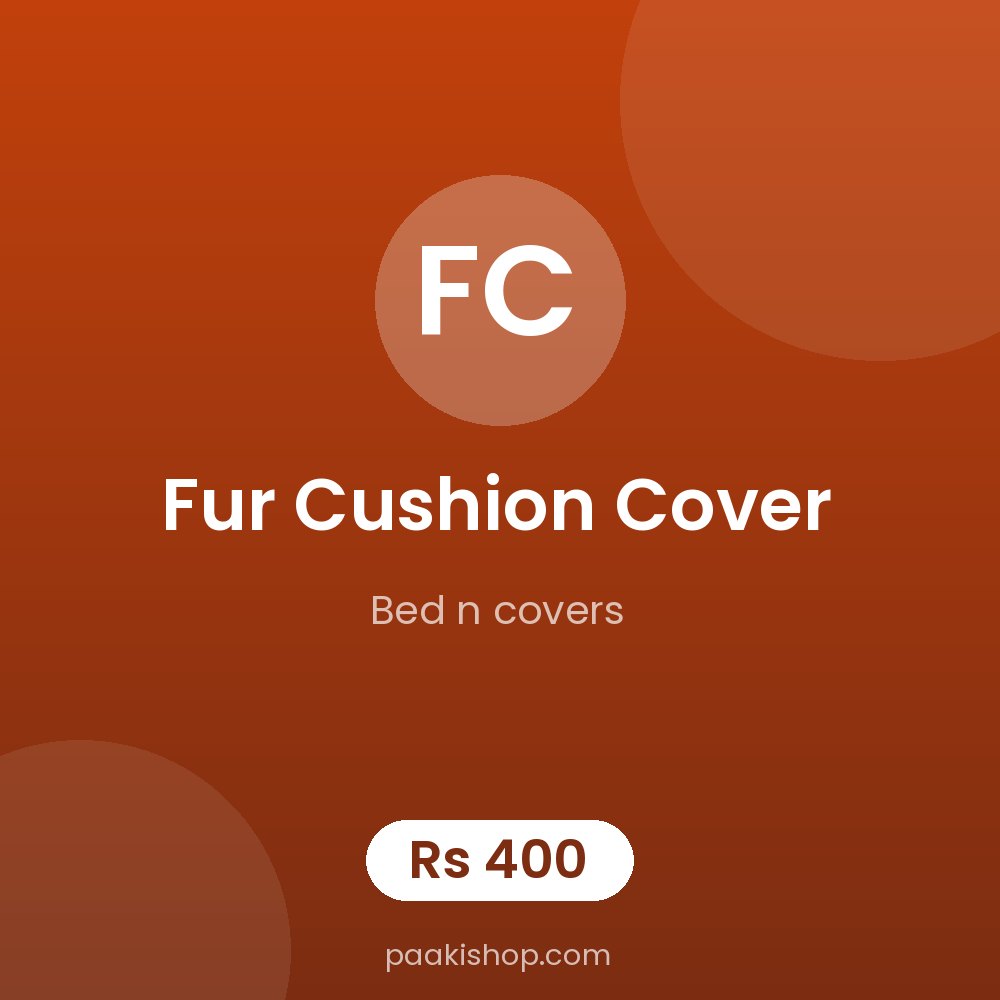 fur cushion cover