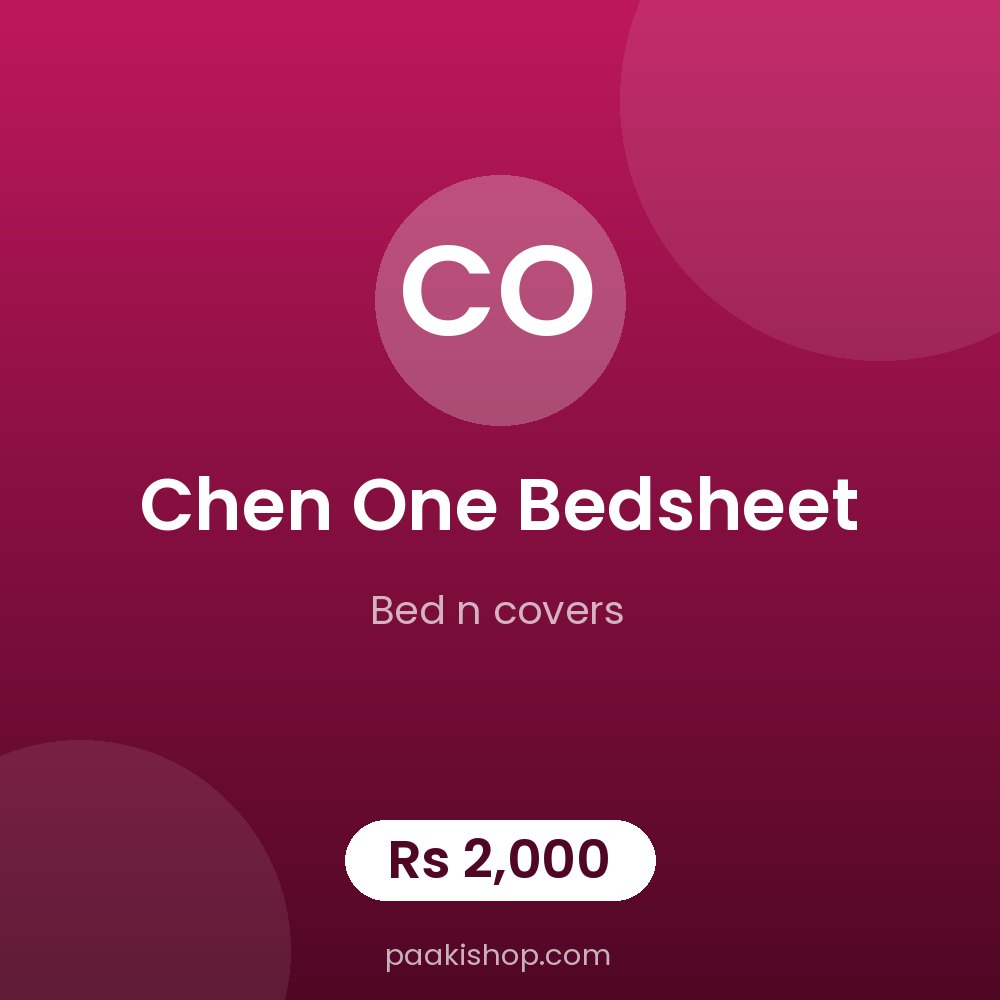 chen one bedsheet