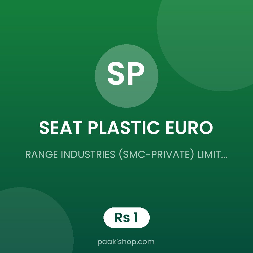 SEAT PLASTIC EURO