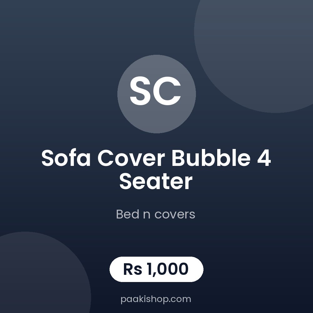sofa cover bubble 4 seater