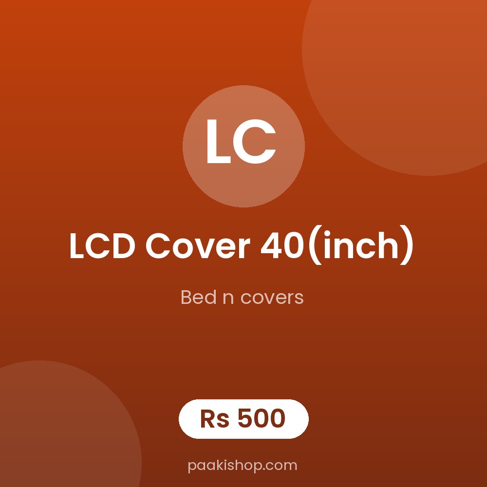 LCD Cover 40(inch)