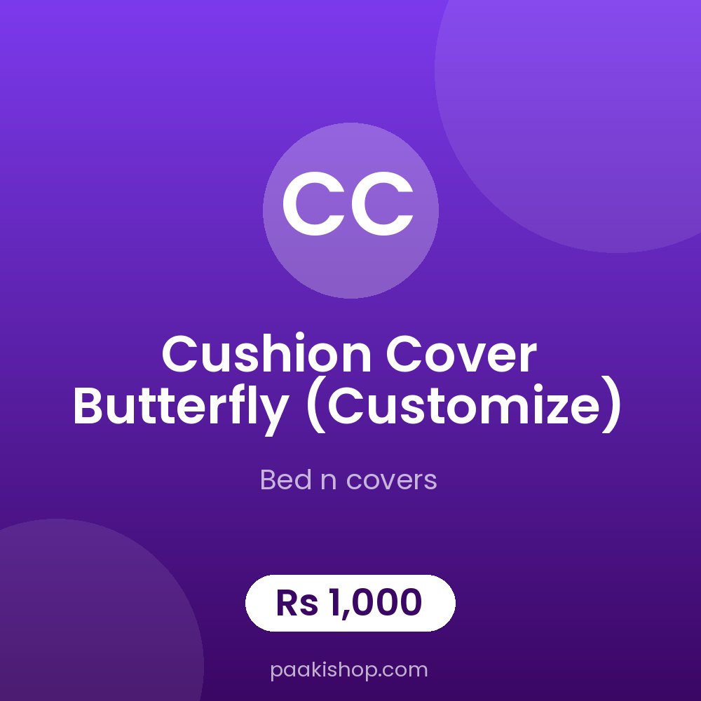 cushion cover butterfly (Customize)