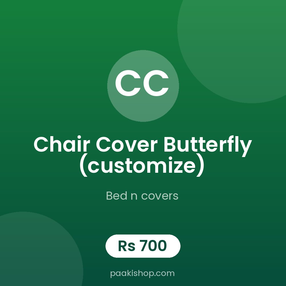 chair cover butterfly (customize)