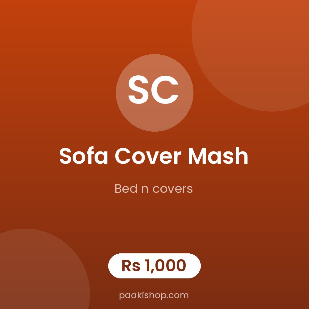 sofa cover mash