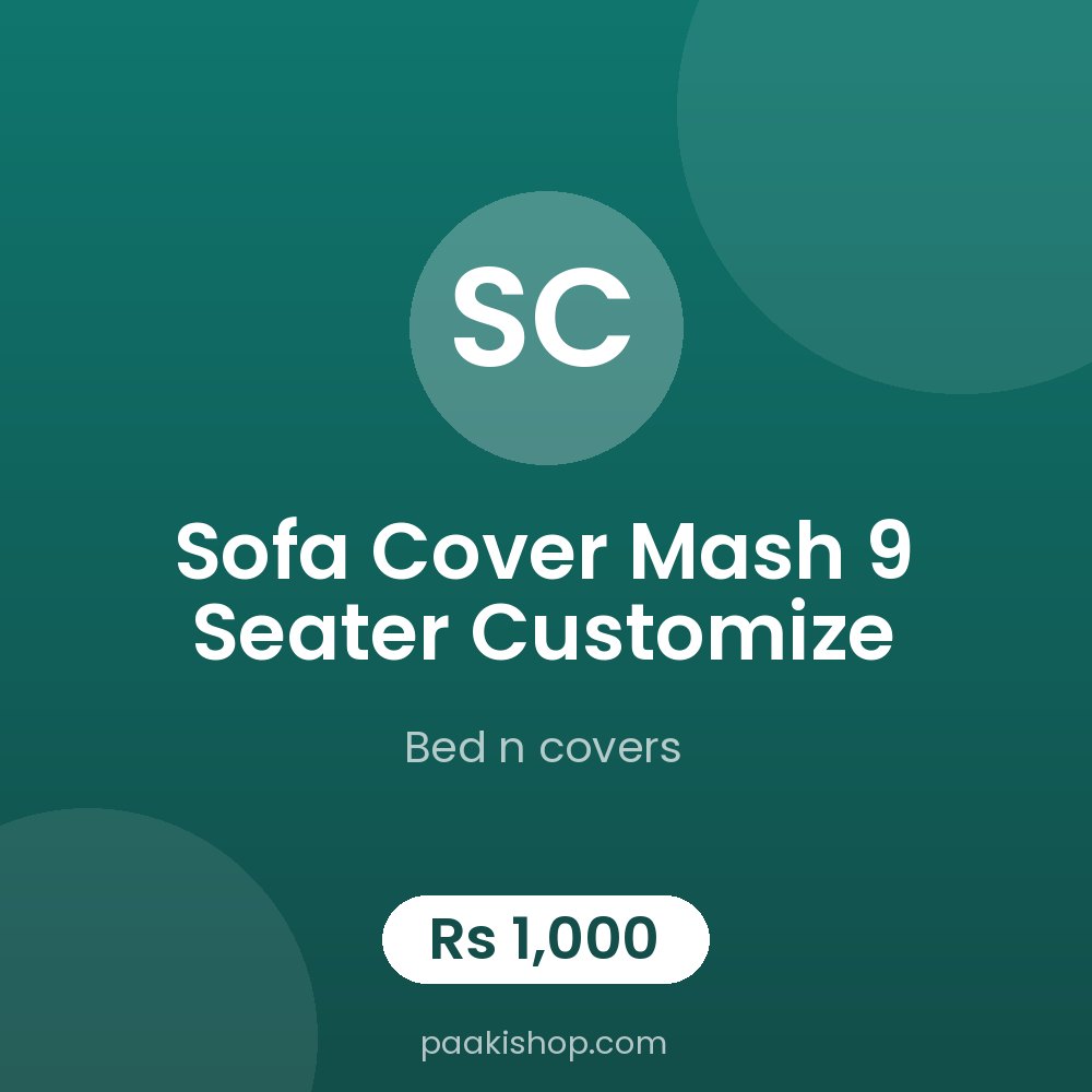 sofa cover mash 9 seater customize