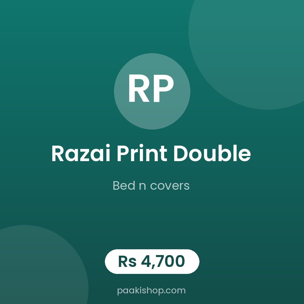 razai print double