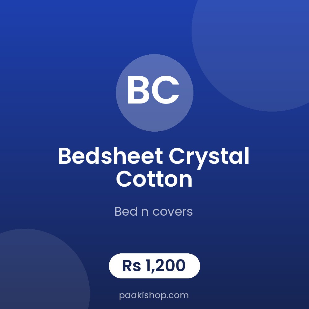 bedsheet crystal cotton