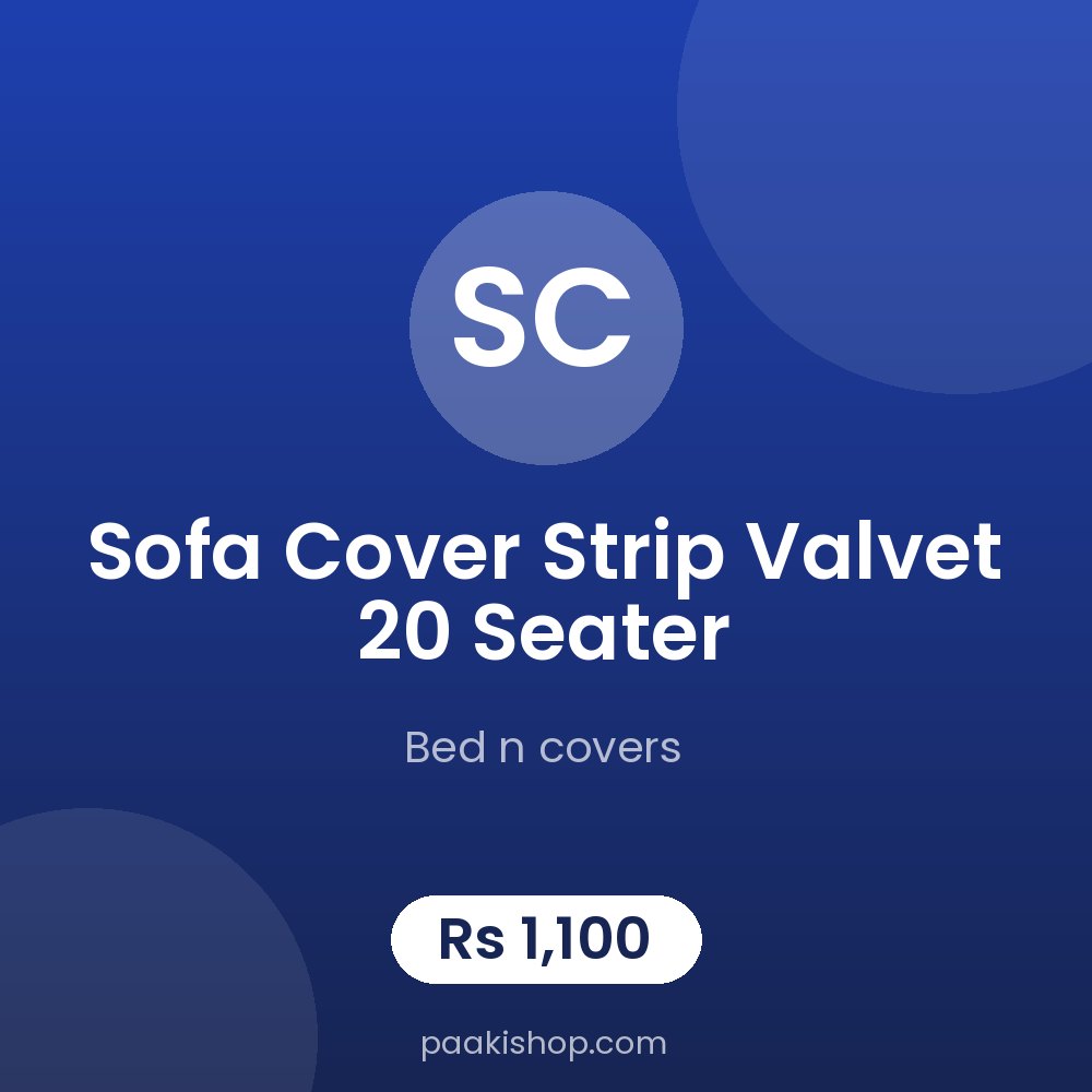 sofa cover strip valvet 20 seater