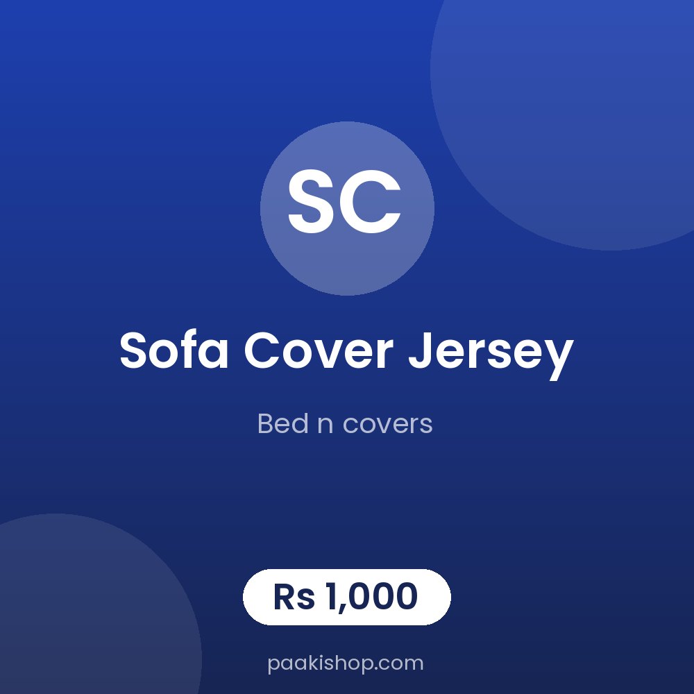 sofa cover jersey