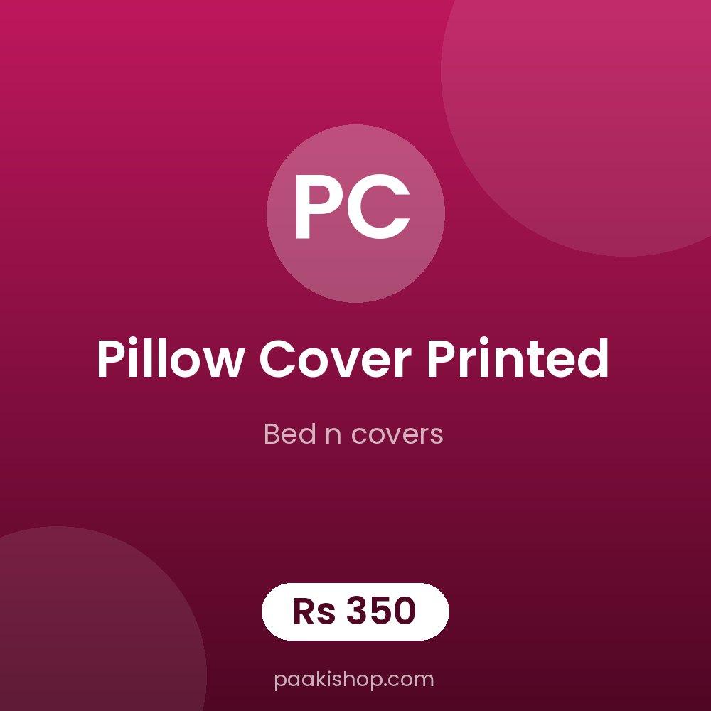 pillow cover Printed