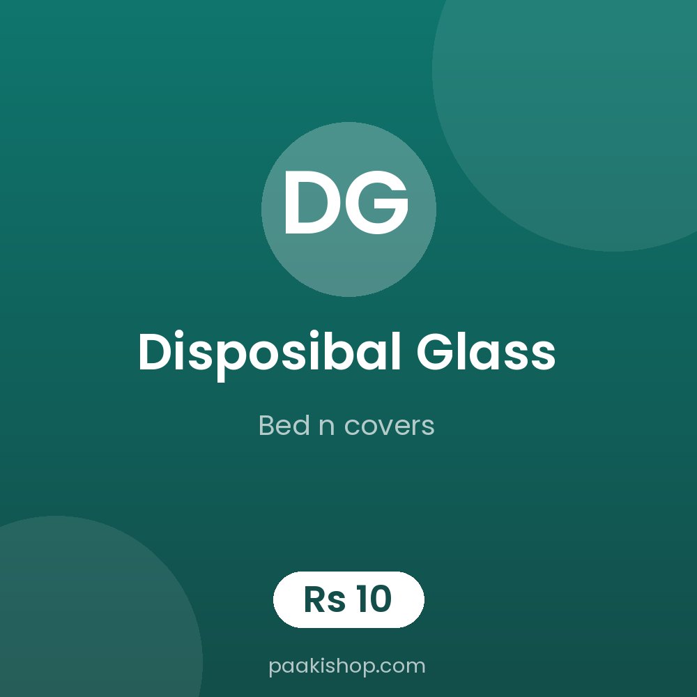 Disposibal Glass