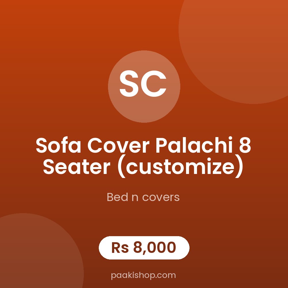sofa cover palachi 8 seater (customize)
