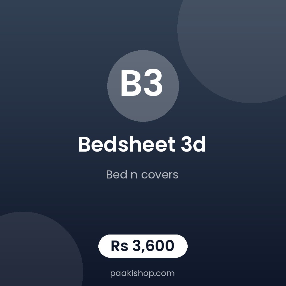 bedsheet 3d