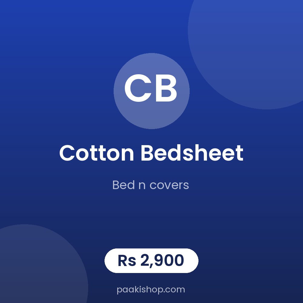cotton bedsheet