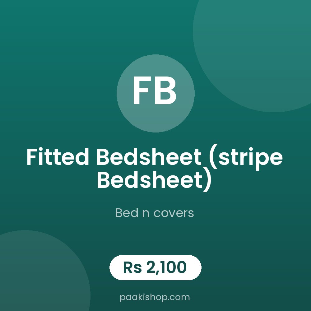 fitted bedsheet (stripe bedsheet)