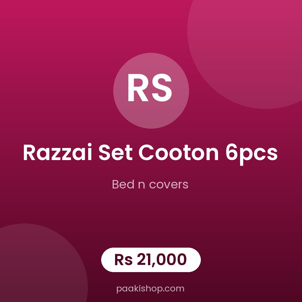 razzai set cooton 6pcs