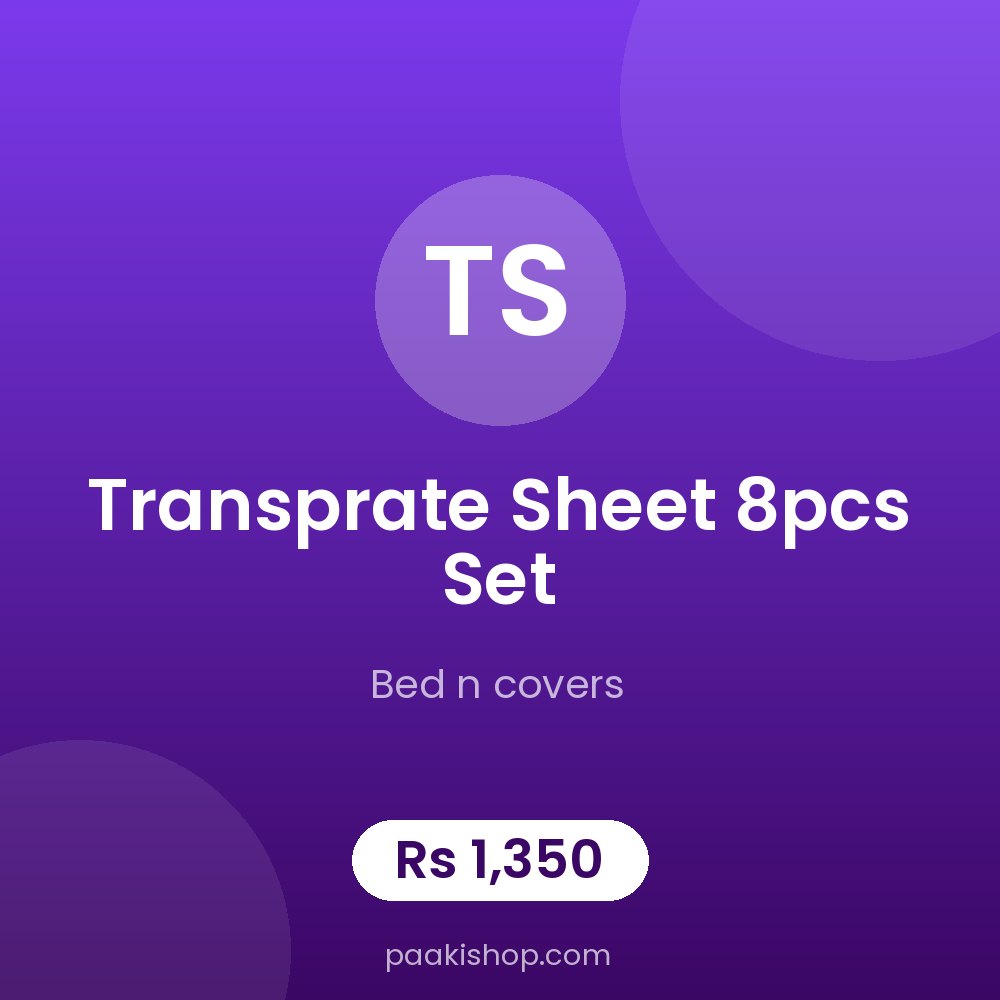 Transprate Sheet 8pcs set