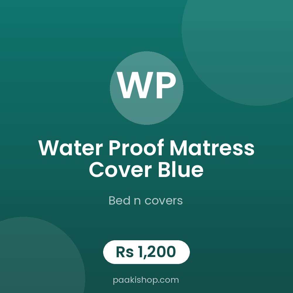 water proof matress cover blue