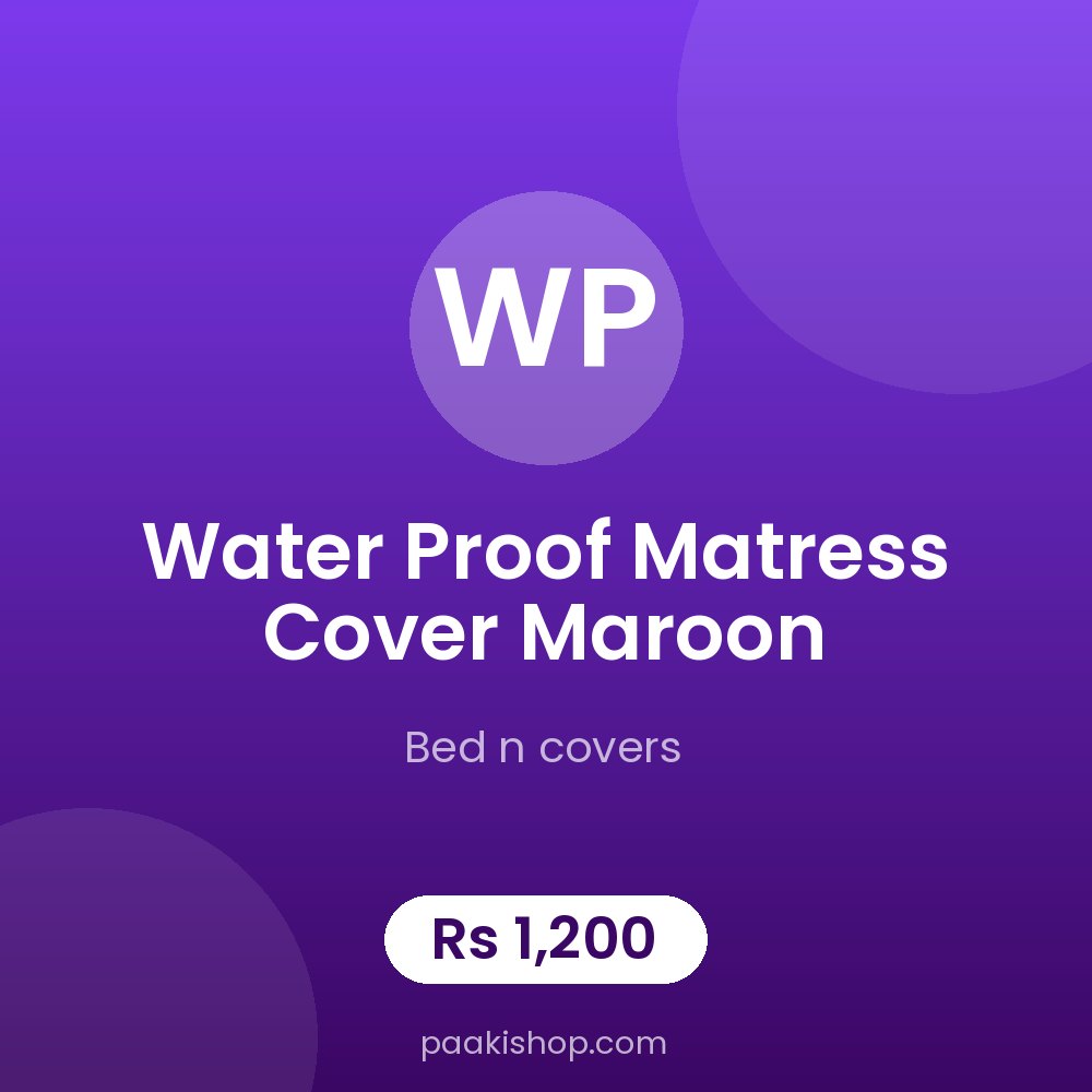 water proof matress cover maroon