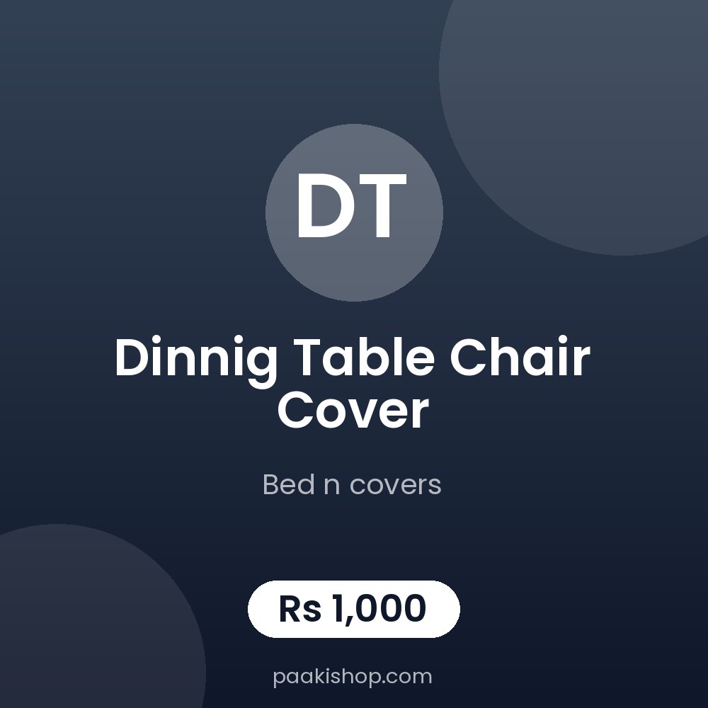 dinnig table chair cover