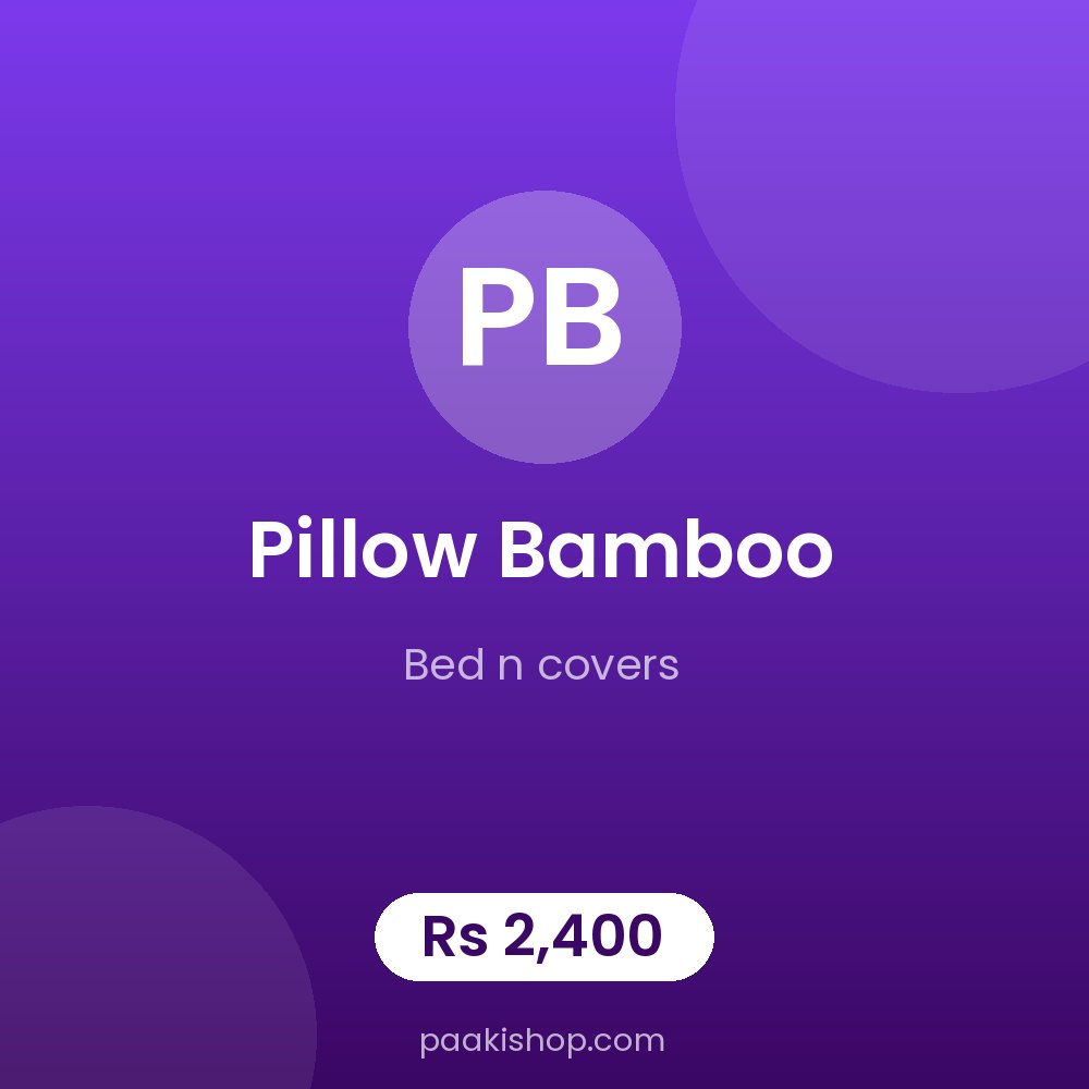 pillow bamboo