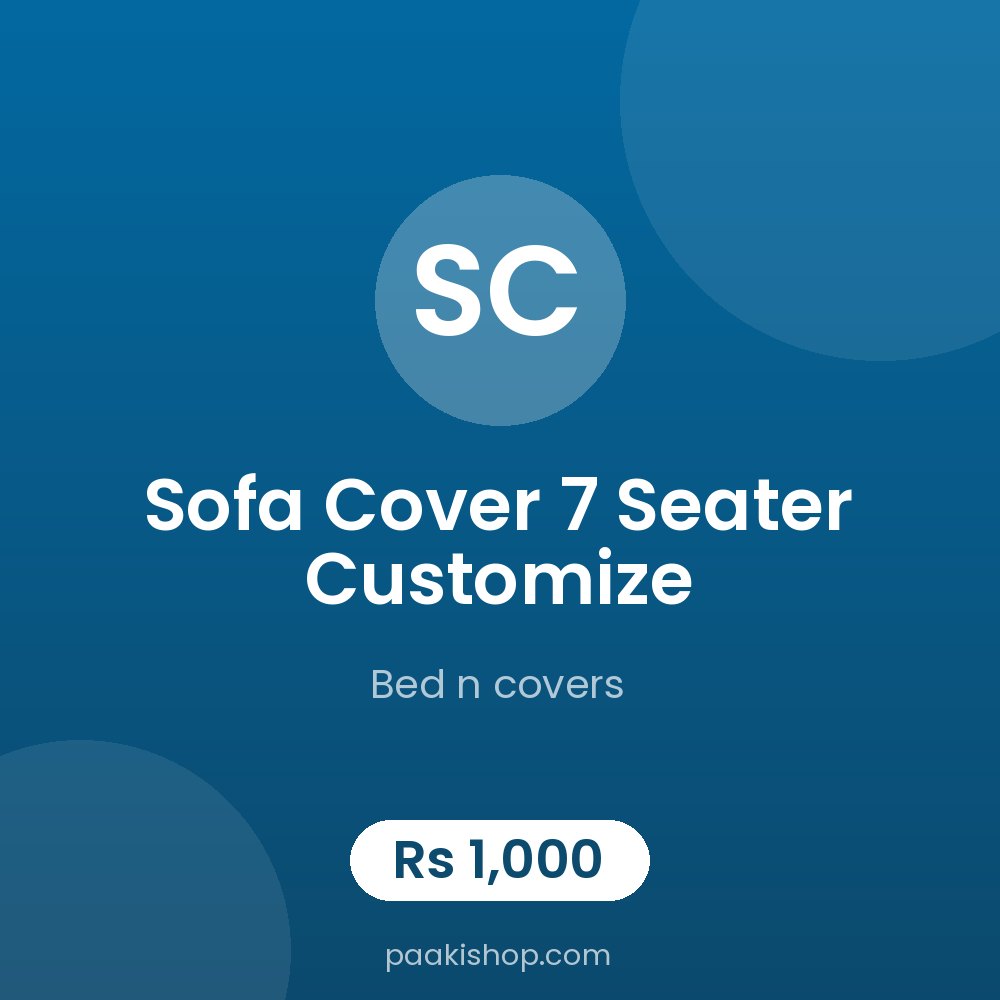 sofa cover 7 seater customize