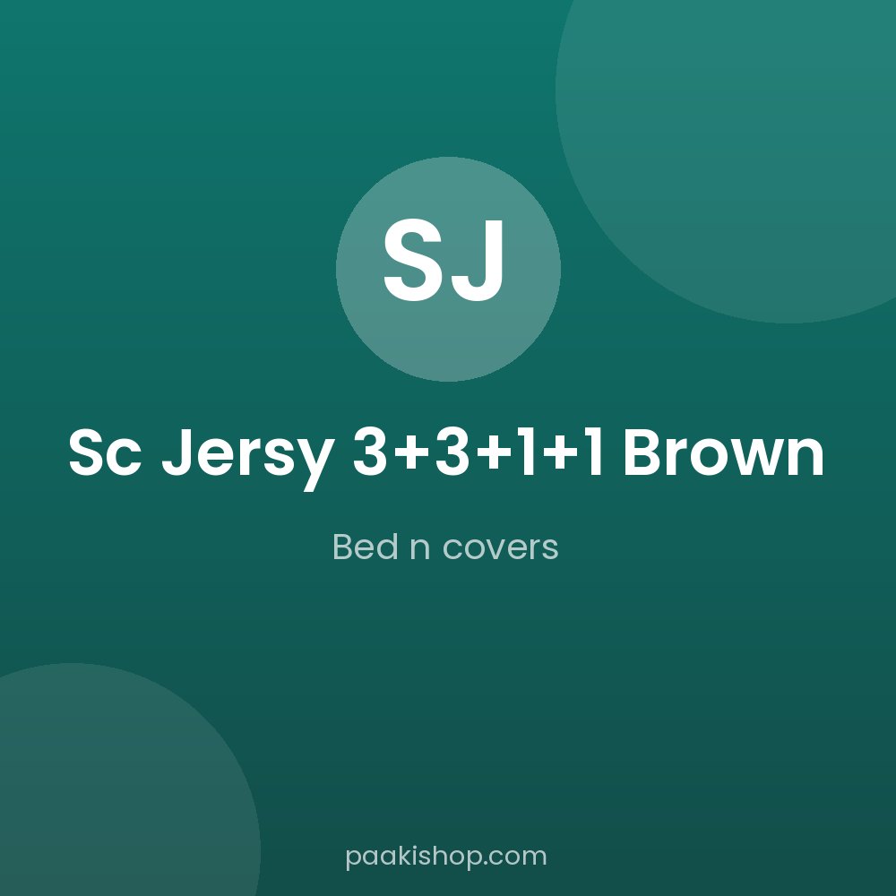 Sc jersy 3+3+1+1 brown
