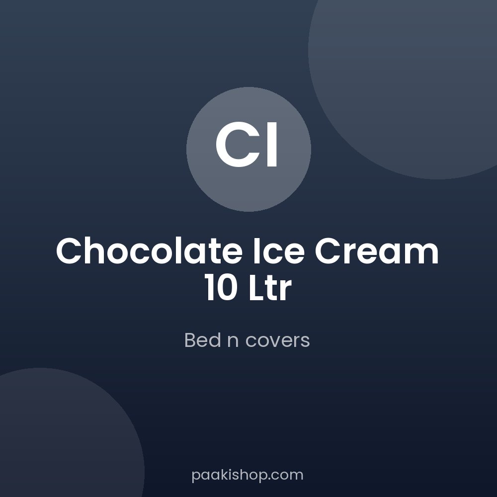 Chocolate    Ice Cream 10 Ltr