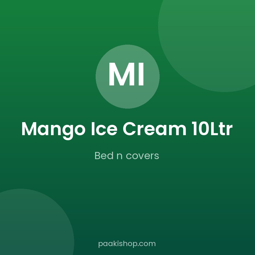 Mango Ice Cream  10Ltr