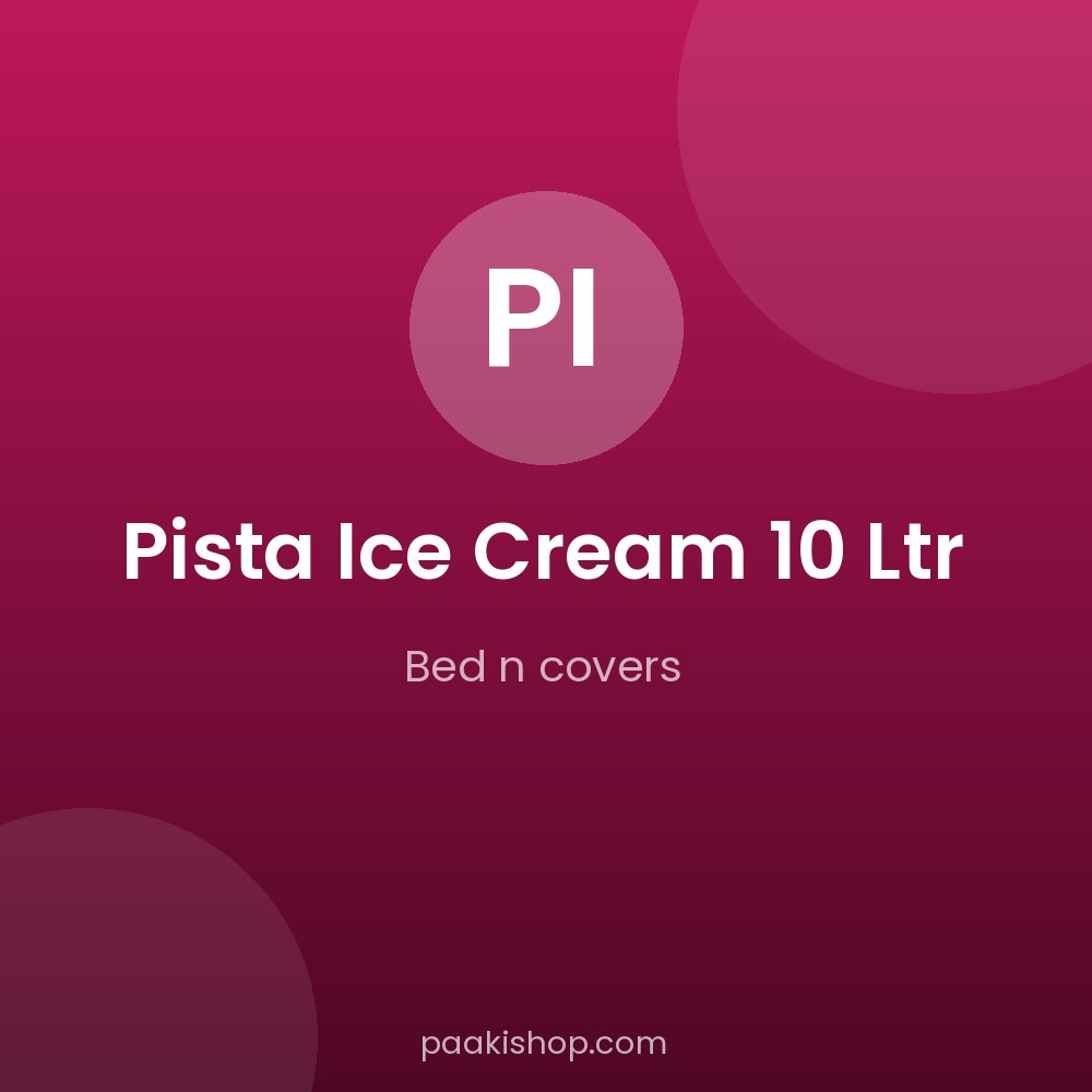 Pista Ice Cream 10 Ltr